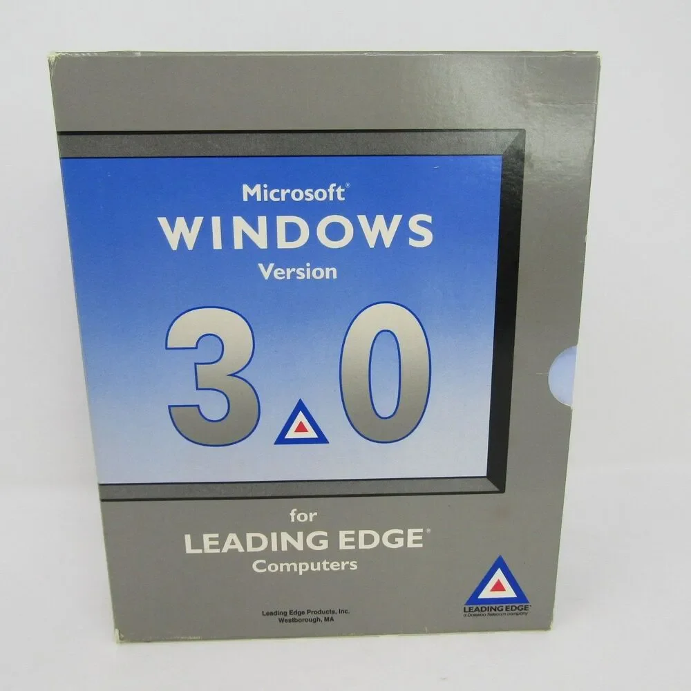 Microsoft Windows Version 3.0 for Leading Edge Computers Vintage 5.25